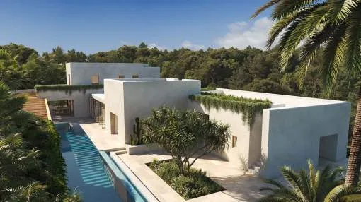 Newly built villa with infinity pool near the beach