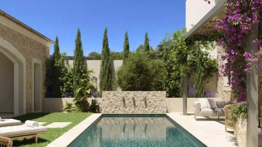 New-build townhouse in the heart of  – Mediterranean luxury with large patio, pool and roof terrace