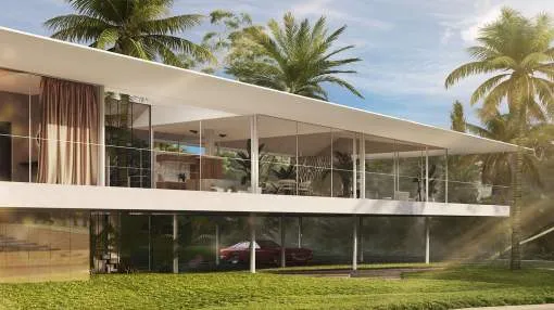 Building plot with approved villa project in top location