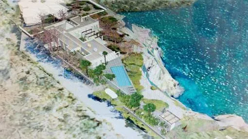 Unique villa project in a dream location right by the sea