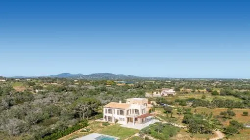 Stylish newly built finca with pool and stunning views in a popular location near