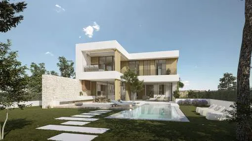 Modern luxury villa close to beach and harbour