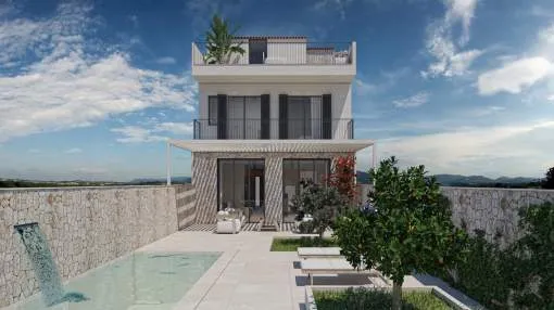 Fantastic new-build townhouse with pool and roof terrace for first occupancy in Fantastic new-build townhouse with pool and roof terrace for first occupancy in