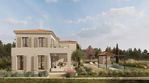 High-quality newly built finca with magnificent views between and Ses Salines High-quality newly built finca with magnificent views between and Ses Salines