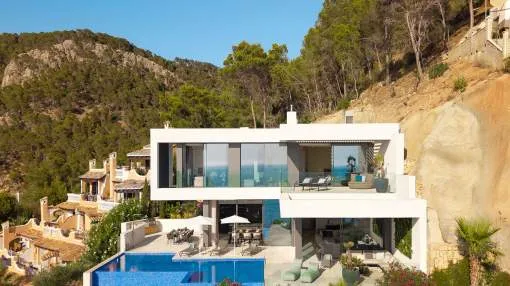 Cala Llamp – Newly built villa with unique design and dream views